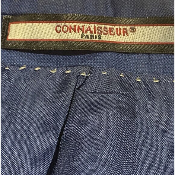 Connaisseur Paris Blue Vest Jacket Blazer Mens 32 Lana Merino Super Wool 170s - Picture 6 of 16